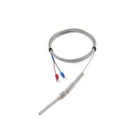 FANNIXI sensore di Temperatura Vite Termocoppia M8 1m 2m 5m Tipo KJ PT100 50mm 100mm 150mm 200mm Molla di Compressione Sonda Sensore di Temperatura(1m M8 PT100,200mm)