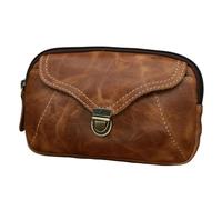 Fanny Marsupio da uomo Cintura in pelle Marsupio Gamba Hip Pack per gli uomini Mini Multi Phone Box Portafoglio e borsa Outdoor Coin Card Pouch Per Gite, Model1 Pelle Crack, Taglia unica