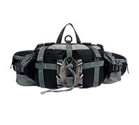 Fanny pacchetto all'aperto, borsa per la vita da trekking con porta bottiglia d'acqua, pacchetto lombare per motocicletta in viaggio per escursioni (nero)