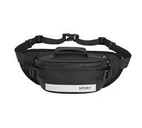 Fanny Pack, Anti-Theft Waist Bag with Zipper, Spacious Reflective Chest Bag, Strong Nylon Material, 10.24x5.91x3.94 Inches, for Running, Commuting, Vacation, Sports