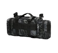 Fanny Pack, Anti-Wear Shoulder Pouch, 13.78x5.51x7.09 inch, Adjustable Water-Resistant Design, Lightweight Material, Ideal for Swimming, Running, Beach, Hiking, Workout, Gym, Black