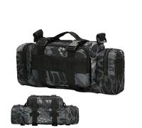 Fanny Pack, Anti-Wear Shoulder Pouch 13.78x5.51x7.09 inches, Multipurpose Adjustable Waterproof Shoulder Bag for Running Travel Hiking Cycling Daily Use Beach Commuting Swimming Gear Storage