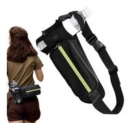 Fanny Pack avec support de bouteille d'eau - Soupchage de poitrine de camping portable pour aventures en plein air | Sac à taille sportive simple avec une fente de bouteille d'eau de grande capacité p