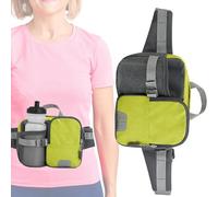 Fanny Pack - Borsa in vita resistente all'acqua con cinturino regolabile, pacchetto hip sacca di fiamma | Porta bottiglia per bottiglia da viaggio per cani che cammina escursionistica per le vacanze i