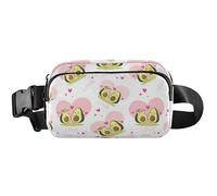 Fanny Packs - Borsello da donna con grazioso avocado bianco, con cintura, impermeabile, grazioso color avocado, 20,3 x 13,5 x 5,8 cm, divertente, carino, bianco avocado, 20,3 x 13,5 x 5,8 cm