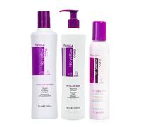 Fanola Antigiallo Shampoo 350ml e Maschera 350ml Schiuma 250ml Capelli Biondi