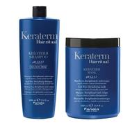 FANOLA Kit Keraterm Shampoo Anticrespo 1000ml + Maschera Anticrespo 1000ml