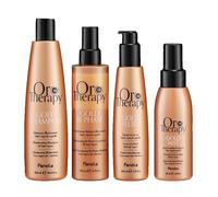 FANOLA Kit Oro Therapy Gold Shampoo 300ml + Conditioner 200ml + Fluid 200 + Spr