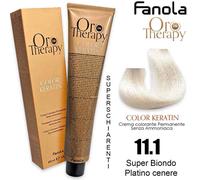 Fanola Oro Therapy 11.1 Biondo Cenere Platino Super Chiaro - Tintura per capelli