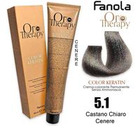 Fanola Oro Therapy Color Keratin 5.1 Tinta Capelli senza Ammoniaca