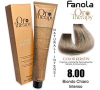 Fanola Oro Therapy Color Keratin 8,00 100 ml - Tintura per Capelli