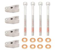 FanPaYY 4 Set Fuel Injector Holder Cylinder Screw Sealing Ring 6110170139 per W202 W203 W204 W164 W169 W639 Sprinter 906 W903, supporto ugello per iniettore vite cilindrica A6110170139