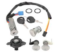 FanPaYY Kit completo 3 serrature + neiman + tappo serbatoio + 2 chiavi compatibili per Peugeot 206 (1998-)