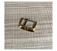 FANPK Fibbia in Metallo da 16 mm, 18 mm, 20 mm - Accessorio per Orologi, di Sicurezza in Acciaio Inox - Compatibile con Omega Seamaster (Oro 20 mm)
