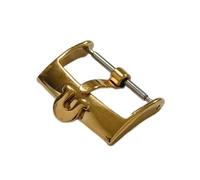 FANPK Orologio da polso da 12 mm, 14 mm, 16 mm, 18 mm, 20 mm, fibbia di sicurezza in acciaio inox, compatibile con Omega compatibile con fibbia Seamaster (colore: oro 2
