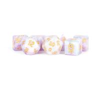 Fanroll - 16mm Resin Polyhedral Dice Set: Lavender