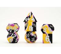 FanRoll by Metallic Dice Games 16mm Pride Sharp Edge Silicone Rubber Poly Dice S