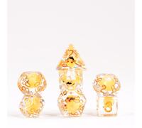 FanRoll by Metallic Dice Games 16mm Resin Poly DND Dice Set: Cat Dice, Role Play