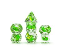 FanRoll by Metallic Dice Games Dragon StormTM Inclusion Resin Dice Set: Green Dr