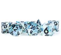 FanRoll by Metallic Dice Games Handcrafted Sharp Edge Resin DND Dice Set: Captur