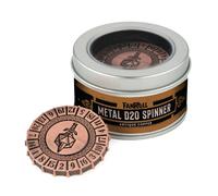 Fanroll by Metallic Dice Games Metal d20 Spinner: rame anticato