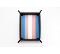 FanRoll by Metallic Dice Games Pride Dice Tray - Transgender