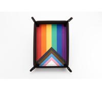 FanRoll by Metallic Dice Games Pride - Vassoio per dadi con bandiera arcobaleno