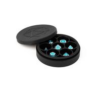 FanRoll by Metallic Dice Games Silicone Round Dice Case: Black, Role Playing Gam