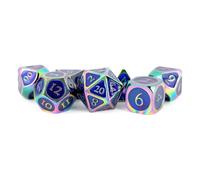 FanRoll Dice Set Rainbow with Blue Enamel (7)