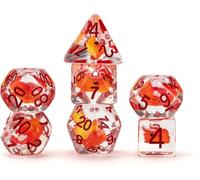 Fanroll Dragon Storm Inclusione Resina Dado Set Red Dragon