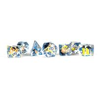 FanRoll Invincible Blood Damaged Resin Poly Dice Set