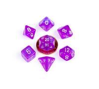 FanRoll Mini Dice Set Stardust Purple (7) FanRoll