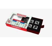 FanRoll Monopoly - Set di dadi di grandi dimensioni, 22 mm, con gettoni