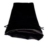 Fanroll Velluto Nero Con Borsa Per Dadi Grande In Raso Nero