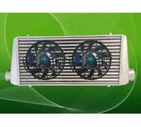 FANS+Universal Front Mount Intercooler Delta Fin 600x300x70mm 3" In/Outlet 76mm