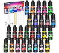 FansArriche Coloranti per Candele 26 colori, colorante per fai da te, Colori a per cera gel, paraffina, cera di soia, tintura di candela per colorare le 10 ml/flacone
