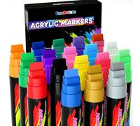 FansArriche Pennarello acrilico penne 15 mm punta in feltro jumbo 18 colori