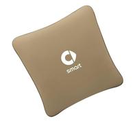 FANSHIDAN Coperta da Viaggio 2 in 1, Cuscino Coperta Trasformabile Auto per Smart ForTwo Brabus 2016 2017 2018 2019, Coperta Cuscino 2 in 1, Cuscino di Trasformazione 2 in 1,Beige