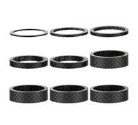 FANSHINUO 7/9Pcs Fibre di Carbonio Cuffie Distanziale Sostituzione Bici Strada Stem Rondella Biciclette Manubrio Gambo Rise Up Regolare Rondelle In Fibra di Carbonio Bici Forcella