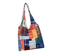 FANSHINUO Borsa a tracolla alla moda in tela estetica Borse a tracolla per lo shopping in spiaggia di lavoro Viaggi di grande capacità Regali di stoffa alla moda Panno riutilizzabile della spesa