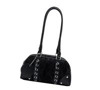 FANSHINUO Borse a tracolla da donna retrò borse da donna semplici borse da pendolarismo in pelle PU borsa ascellare borsa grande capacità borsa da bowling retrò