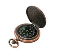 FANSHINUO Bussola tascabile, stile vintage, portatile, strumento di navigazione per bambini e adulti