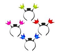 FANSHINUO Capodanno Stella Fascia Blingbling Corone Illuminare Copricapo Cuore Festa di Natale Puntelli Presente Fascia Luminoso Accessori per Feste