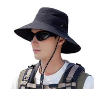 FANSHINUO Cappello da spiaggia portatile casual sport adolescente moda confortevole pesca adatto per vari sport all'aria aperta cappello pieghevole all'aperto, Nero , Taglia unica