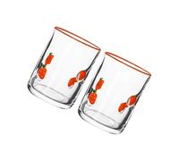 FANSHINUO Classical Lemon Art Glasswares - Coppia di bicchieri Highball da 400 ml, per birra, vino, decorazione da tavolo, bicchieri in vetro per cocktail