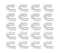 FANSHINUO Confezione da 20 ditali terminali da 11,1 x 10,1 mm, a forma di U, connettori di protezione per lenza, clip per attrezzatura da pesca