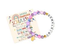 FANSHINUO Creativo Lettera Bead Con/senza Ciondolo Dettaglio Acrilico Design Da Polso Per Adolescenti Accessori Quotidiani Ragazze Teen Trendy Lettera, Misura unica, come descritto