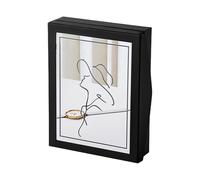 FANSHINUO Custodia per gioielli in poliuretano, multifunzione, per orecchini, orecchini, anelli e collane, perfetta per casa o ufficio, custodia portatile per gioielli