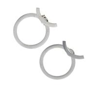 FANSHINUO Eleganti orecchini rotondi a perno, comodi, in lega, adatti per l'uso quotidiano e per le feste, as the pic show, Zinco