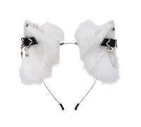 FANSHINUO Fasce per capelli pelose fatte a mano, accessorio per costume per Halloween, festa del Ringraziamento, cosplay, anime e cosplay